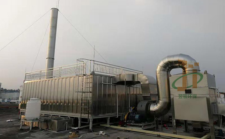 氣旋混合噴淋塔+生物除臭系統(tǒng)設(shè)備廢氣處理工程案例