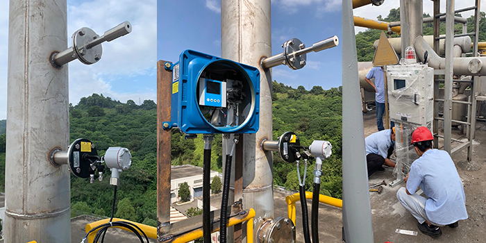 自動污染源在線監(jiān)控設施安裝現場