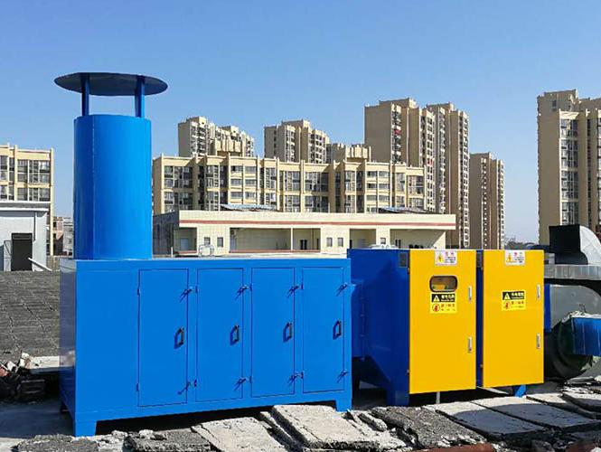 電子材料廠廢氣處理工程(UV光催化廢氣處理設備+活性炭吸附器)